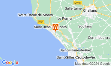 Mapa Saint Jean de Monts Casa 9433