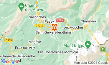 Mapa Saint Gervais Mont-Blanc Apartamentos 15389