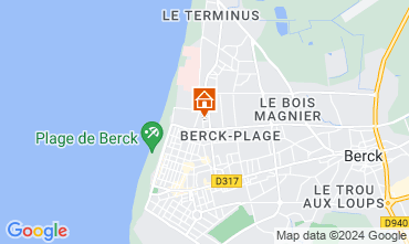 Mapa Berck-Praia Apartamentos 127431