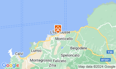 Mapa Location Ile Rousse Apartamentos 128991