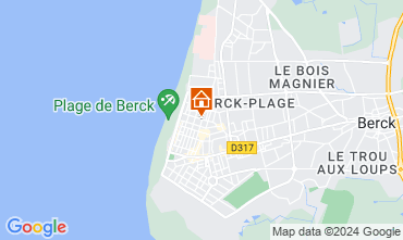 Mapa Berck-Praia Apartamentos 8881