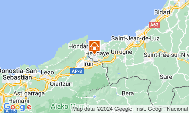 Mapa Hendaye Apartamentos 119443