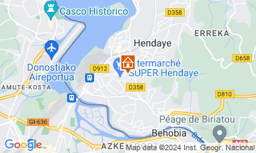 Mapa Hendaye Apartamentos 119443