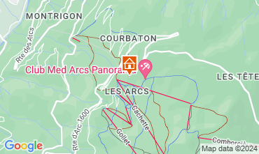 Mapa Les Arcs Chal 128081