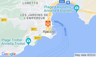 Mapa Ajaccio Apartamentos 126224