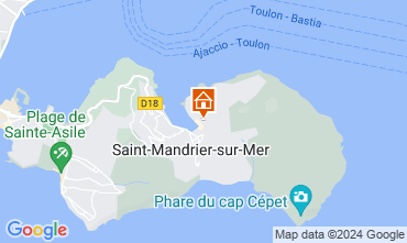 Mapa Saint Mandrier sur Mer Apartamentos 124877