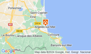 Mapa Argeles sur Mer Apartamentos 9849