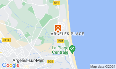 Mapa Argeles sur Mer Apartamentos 9849