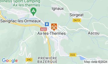 Mapa Ax Les Thermes Apartamentos 66392