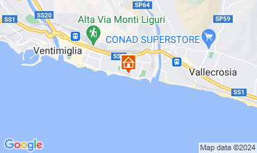 Mapa Ventimiglia Bungalow 127761