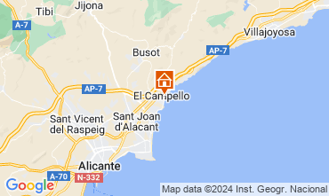 Mapa Alicante Apartamentos 55110
