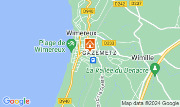 Mapa Wimereux Vivenda 88410