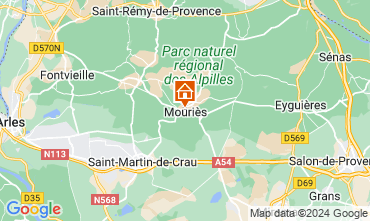 Mapa Les Baux de Provence Casa de turismo rural/Casa de campo 12631