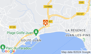 Mapa Juan les Pins Apartamentos 59593