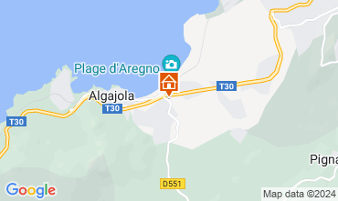 Mapa Algajola Apartamentos 86904