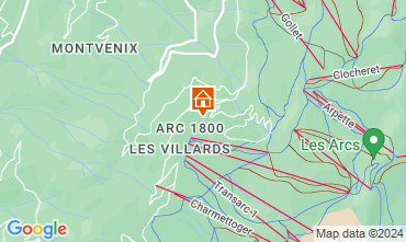 Mapa Les Arcs Apartamentos 89727