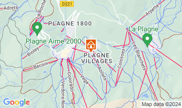 Mapa La Plagne Apartamentos 100759