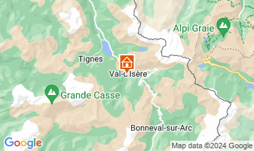 Mapa Val d'Isère Apartamentos 121693