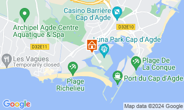 Mapa Agde Apartamentos 127380