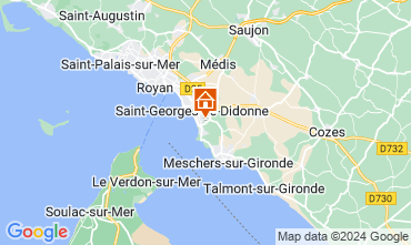 Mapa Saint Georges de Didonne Apartamentos 22212