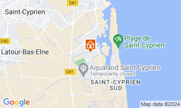 Mapa Saint Cyprien Plage Vivenda 69744