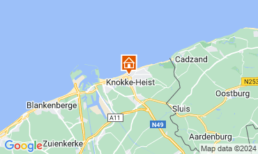 Mapa Knokke-le-Zoute Apartamentos 67577