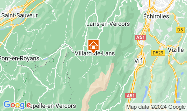 Mapa Villard de Lans - Correnon en Vercors Apartamentos 128140