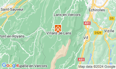 Mapa Villard de Lans - Corrençon en Vercors Apartamentos 128140