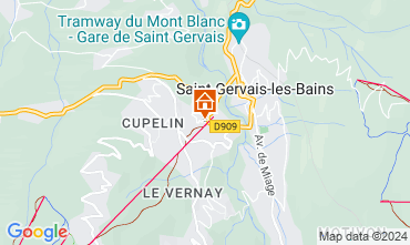 Mapa Saint Gervais Mont-Blanc Estdio 2546