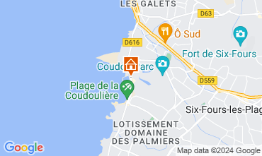 Mapa Six Fours Les Plages Apartamentos 69885