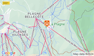 Mapa La Plagne Apartamentos 119344