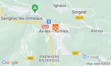 Mapa Ax Les Thermes Apartamentos 68456