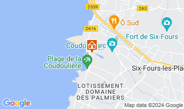 Mapa Six Fours Les Plages Apartamentos 122036