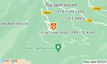 Mapa Puy Saint Vincent Estdio 79720