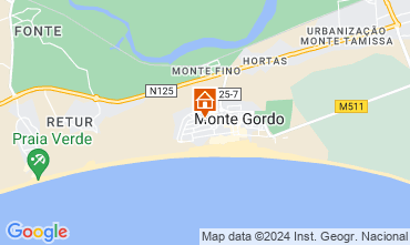 Mapa Monte Gordo Apartamentos 121783