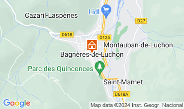 Mapa Bagnères-de-Luchon Apartamentos 128353