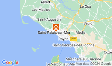 Mapa Saint Palais sur Mer Apartamentos 87794