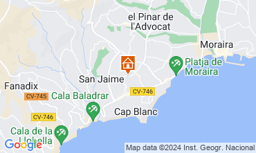 Mapa Moraira Bungalow 124782