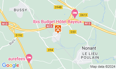 Mapa Bayeux Casa de turismo rural/Casa de campo 124251