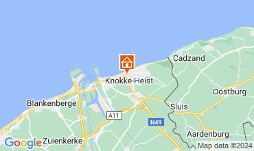 Mapa Knokke-le-Zoute Apartamentos 125343