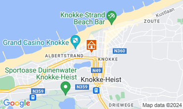 Mapa Knokke-le-Zoute Apartamentos 125343