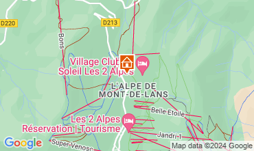 Mapa Les 2 Alpes Apartamentos 1171