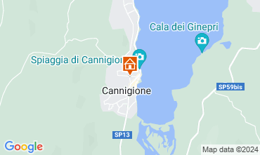 Mapa Cannigione Apartamentos 87120