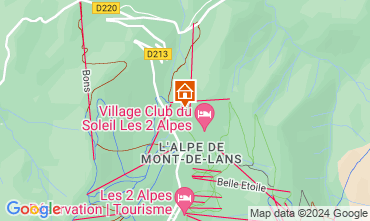 Mapa Les 2 Alpes Chal 119953