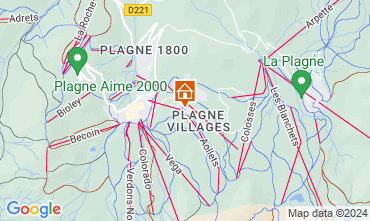 Mapa La Plagne Apartamentos 107087