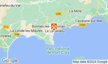 Mapa Le Lavandou Estdio 95543