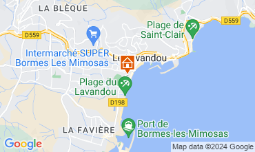 Mapa Le Lavandou Estdio 95543