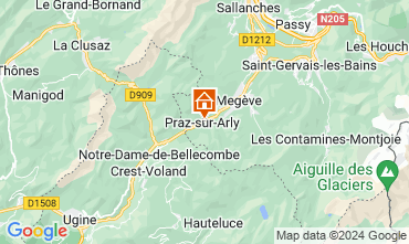 Mapa Praz sur Arly Apartamentos 32627