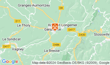 Mapa Gérardmer Chalé 116040