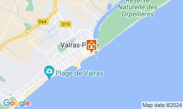 Mapa Valras-Praia Apartamentos 95869